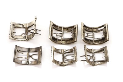 Lot 90 - A collection of shoe buckles