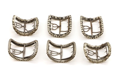 Lot 94 - Three pairs of shoe buckles