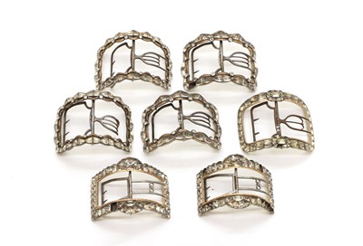 Lot 107 - A collection of shoe buckles