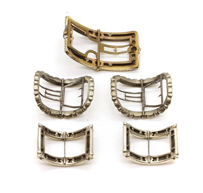 Lot 103 - A collection of shoe buckles