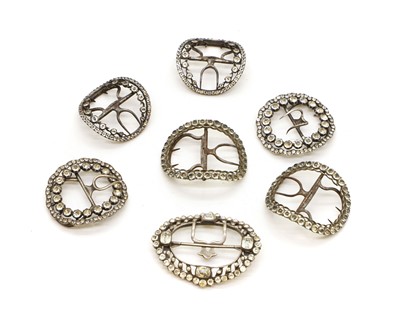 Lot 105 - A collection of shoe buckles