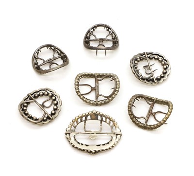 Lot 105 - A collection of shoe buckles