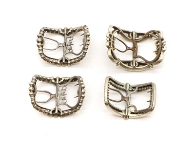 Lot 104 - A collection of shoe buckles