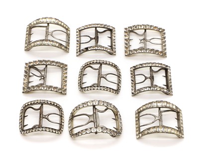 Lot 97 - A collection of shoe buckles