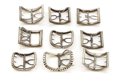 Lot 97 - A collection of shoe buckles