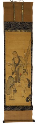 Lot 300 - A Japanese hanging scroll