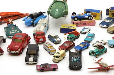 Lot 335 - A collection of play worn diecast toys