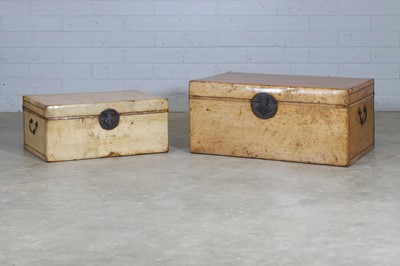 Lot 469 - Two vellum storage trunks