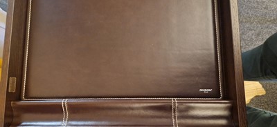 Lot 477 - A contemporary leather writing desk