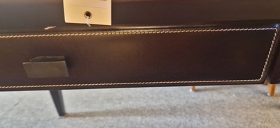 Lot 477 - A contemporary leather writing desk