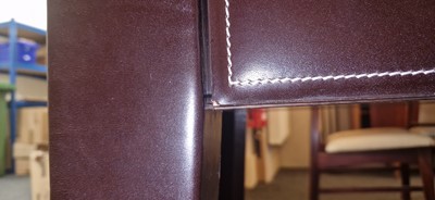 Lot 477 - A contemporary leather writing desk