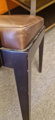 Lot 477 - A contemporary leather writing desk