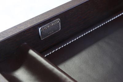 Lot 477 - A contemporary leather writing desk