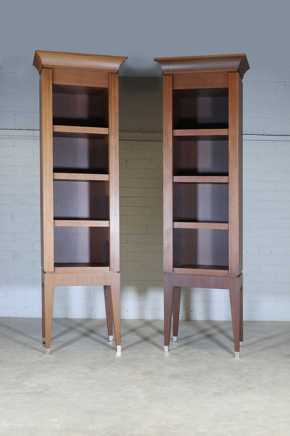 Lot 335 - A pair of bespoke free-standing bookcases