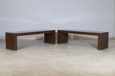 Lot 449 - A pair of matching contemporary coffee tables