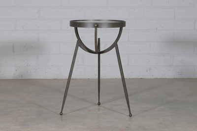 Lot 452 - A contemporary bronze circular side table