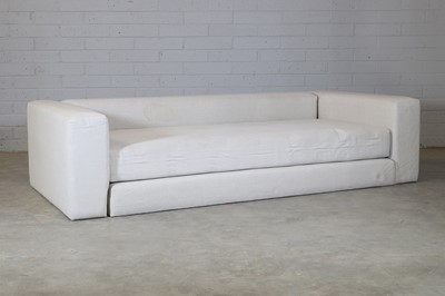 Lot 408 - A four-seater sofa