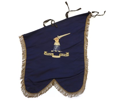Lot A Royal Scots Fusiliers piper's banner