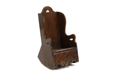 Lot 617 - A Child's mahogany lambing chair