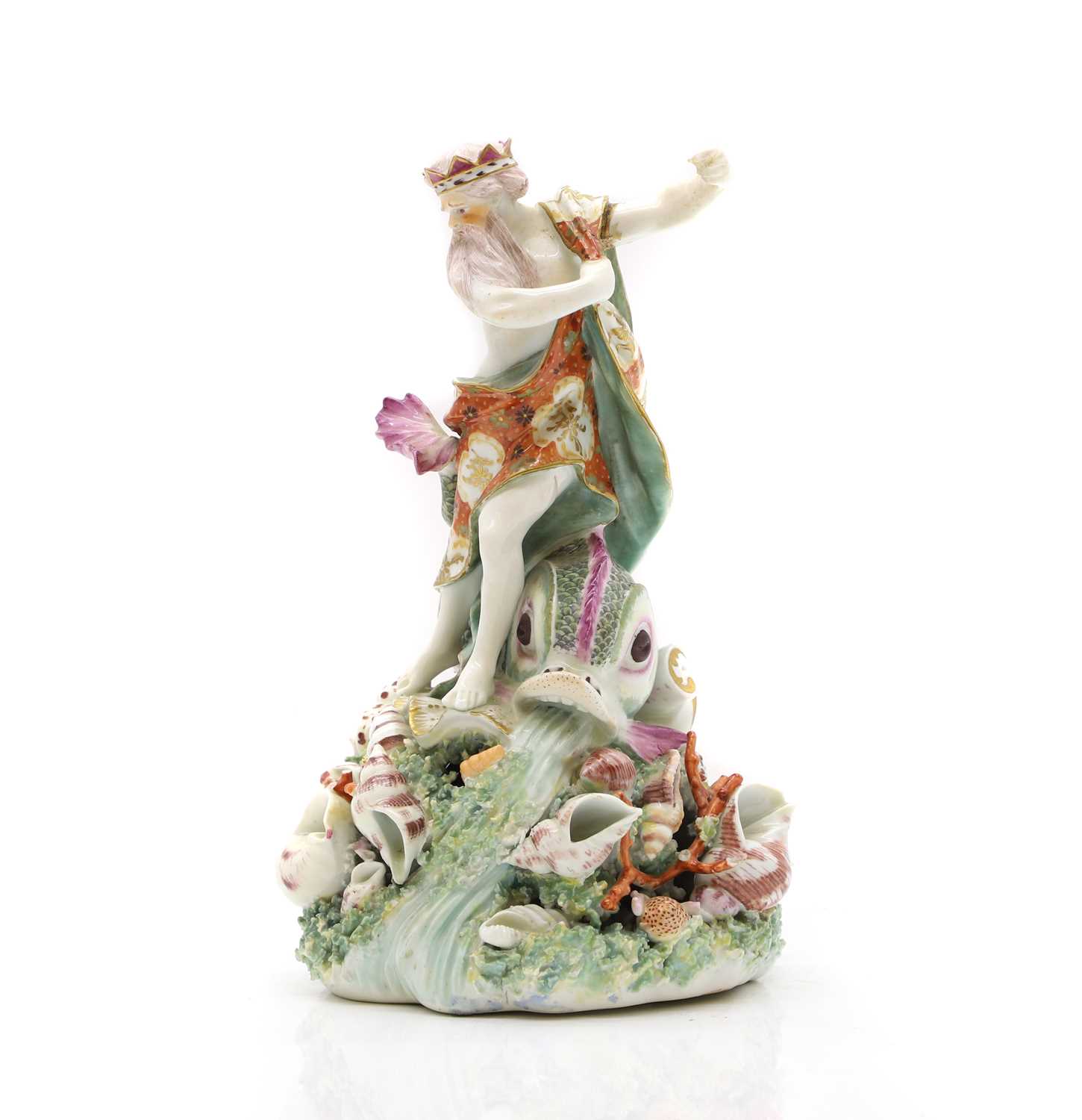 Lot 65 - A Derby porcelain patch figure