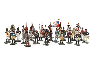 Lot 337 - A collection of cast and painted metal Del Prado figures