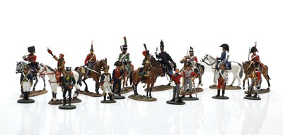 Lot 527 - A collection of cast and painted metal Del Prado figures