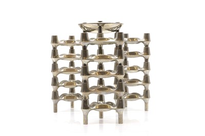 Lot 210 - A Stoff Nagel BMF chrome modular candle holder