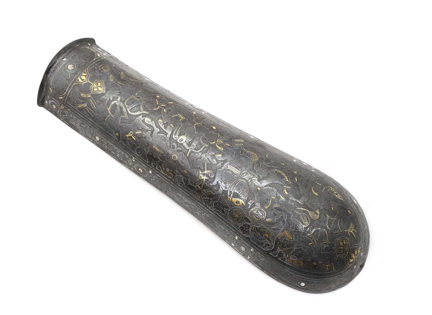 Lot 570 - An Indo-Persian armour armshield