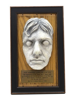 Lot 423 - A Nelson Society Limited Edition plaster reproduction life mask