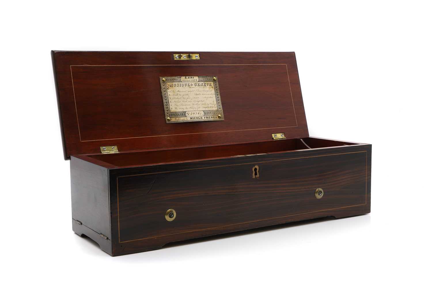 Lot 225 - A Nicole Freres rosewood music box