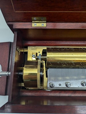 Lot 225 - A Nicole Freres rosewood music box