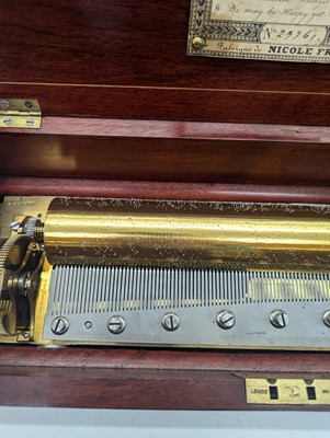 Lot 225 - A Nicole Freres rosewood music box