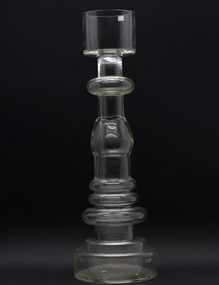 Lot 159 - An Arabia glass 'Majakka' glass vase or candlestick