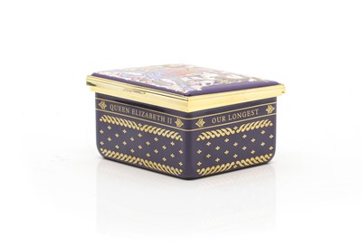 Lot 136 - A Halcyon Days porcelain music box