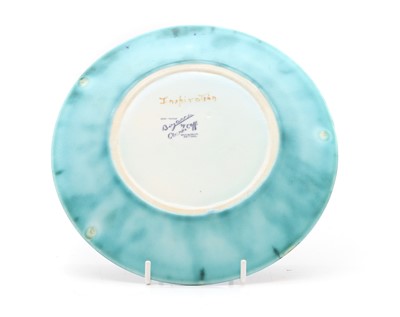 Lot 131 - A Clarice Cliff 'Inspiration Lily' pattern plate