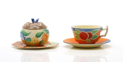 Lot 130 - A collection of Clarice Cliff pottery