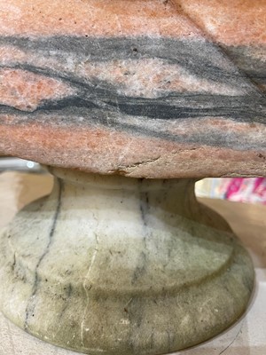 Lot 369 - A carved marble bust after the antique