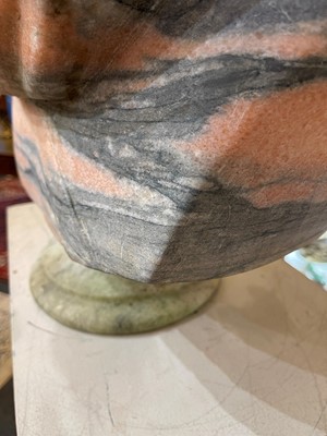 Lot 369 - A carved marble bust after the antique