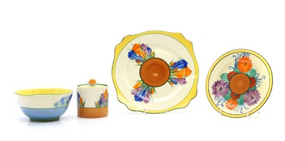 Lot 129 - A collection of Clarice Cliff pottery items