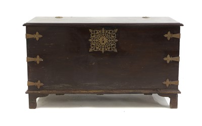 Lot 623 - An Indo-Portuguese-style teak chest