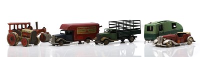 Lot 343 - A collection of Tri-Ang Minic toy vehicles