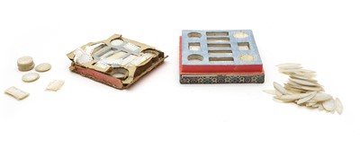 Lot 55 - A collection of Chinese mother-of-pearl gaming counters