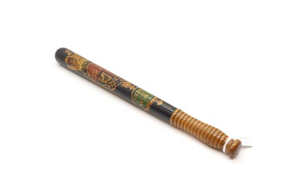 Lot 475 - A Victorian painted wood truncheon