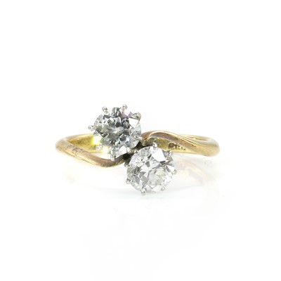 Lot 60 - A Toi Et Moi diamond ring