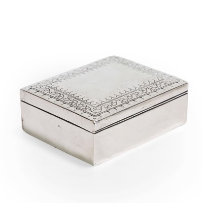 Lot 38 - A Liberty & Co. silver cigarette box