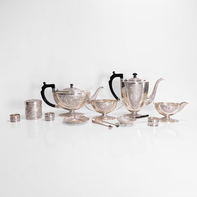 Lot 211 - An Indian silver tea and coffee service