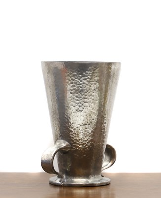 Lot 499A - An Oliver Baker for Liberty & Co pewter vase