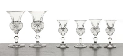 Lot 285 - A graduated near set of toddy glasses