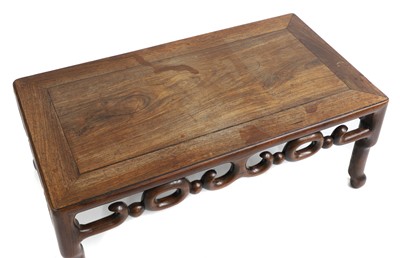 Lot 758 - A Chinese padouk opium table