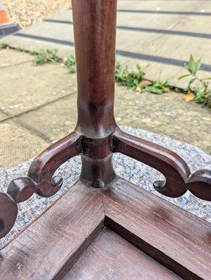 Lot 758 - A Chinese padouk opium table